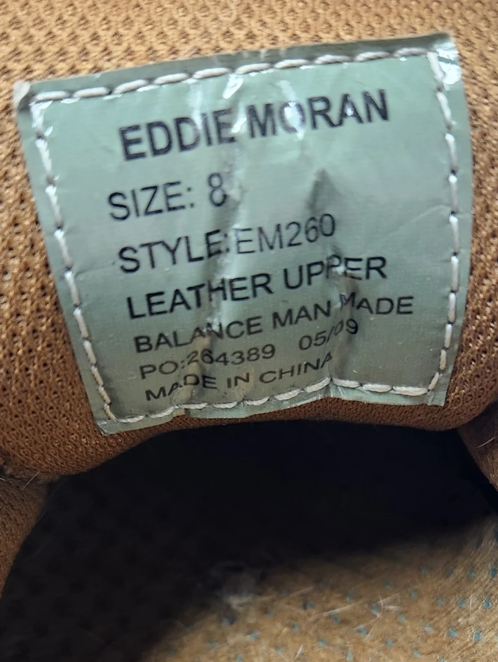 Eddie Moran Vintage Chunky Brown Leather Oxfords Sz 8 Dark Academia Grunge Goth - Picture 5 of 9